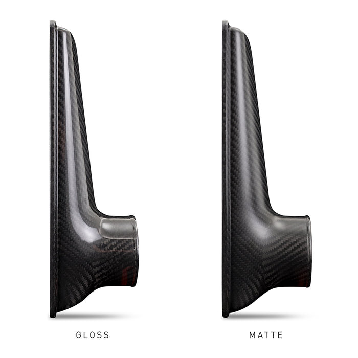 Mishimoto MMINT-UCF-M4B-S-BK MMINT-UCF, Matte Tanks, 450mm Black Core, Straight, Black Anodized V-Band - Truck Part Superstore