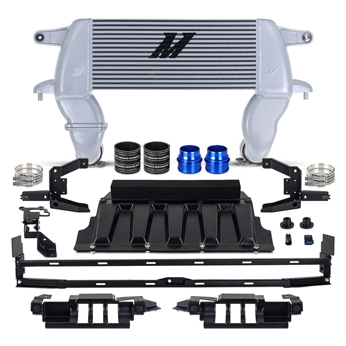 Mishimoto MMINT-BR-21HSL High-Mount Intercooler, fits 2021+ Ford Bronco 2.3L/2.7L, Silver - Truck Part Superstore