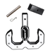 GEN-Y Hitch GH-0071-W Hulk 2.0 Tow Hook 16K 2" Shank Black/White Reducer Sleeve, Pin & Clip - Truck Part Superstore