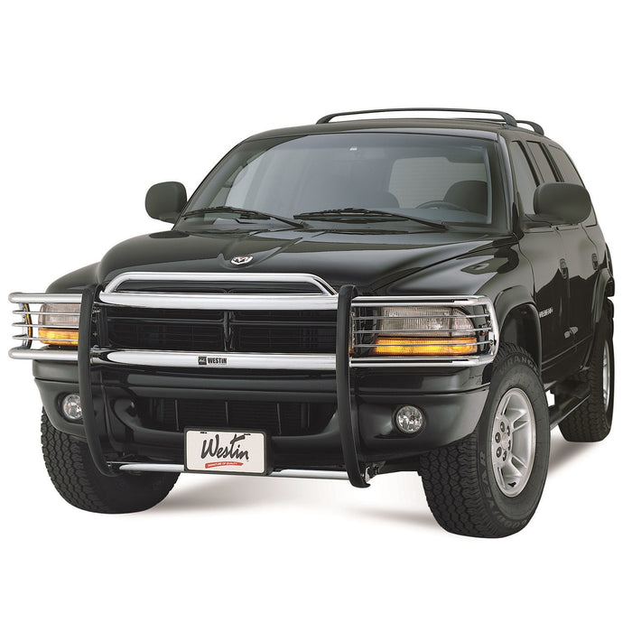 Westin 40-0145 Sportsman Grille Guard; Black; Steel; Maximum 5 in. Lights Can Be Used; - Truck Part Superstore