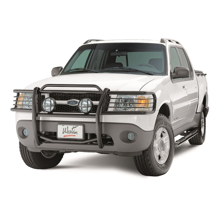 Westin 40-0805 Sportsman Grille Guard; Black; Steel; Double Hood Bar; - Truck Part Superstore