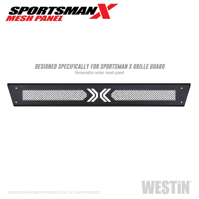Westin 40-13005 Sportsman X Mesh Panel; Textured Black; Removable Center Mesh Panel; - Truck Part Superstore