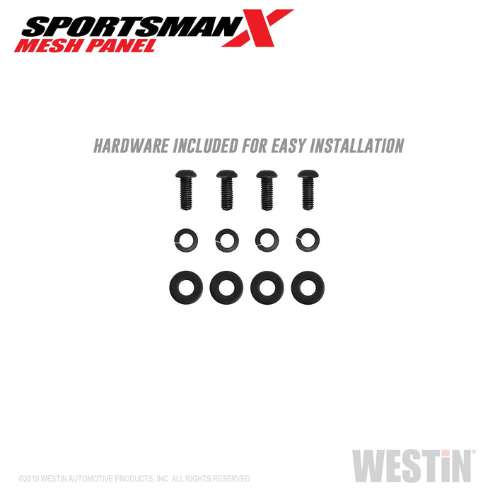 Westin 40-13005 Sportsman X Mesh Panel; Textured Black; Removable Center Mesh Panel; - Truck Part Superstore