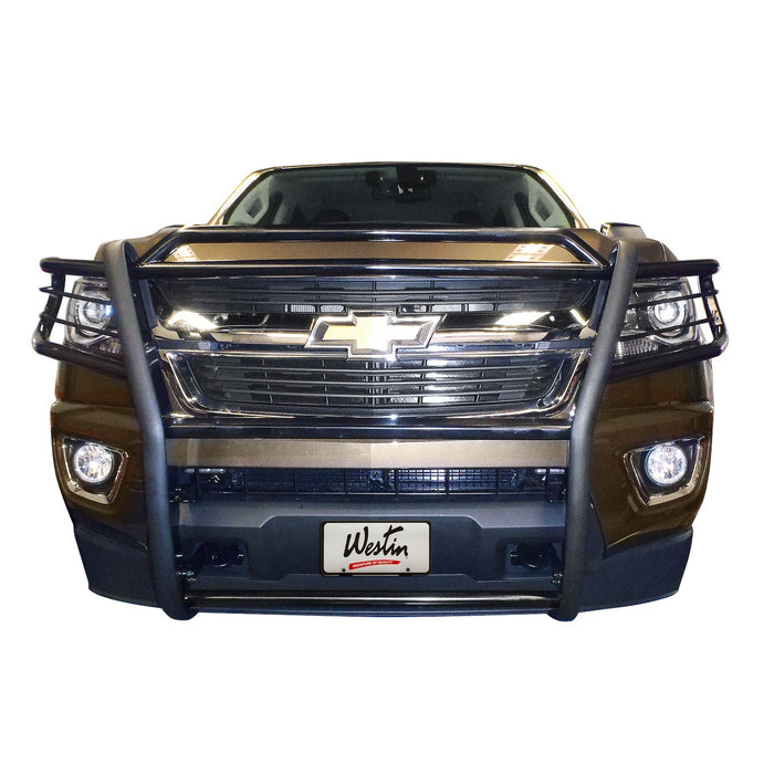 Westin 40-1515 Sportsman Grille Guard; Black; Steel; Minor Cutting Of Air Dam Required; - Truck Part Superstore