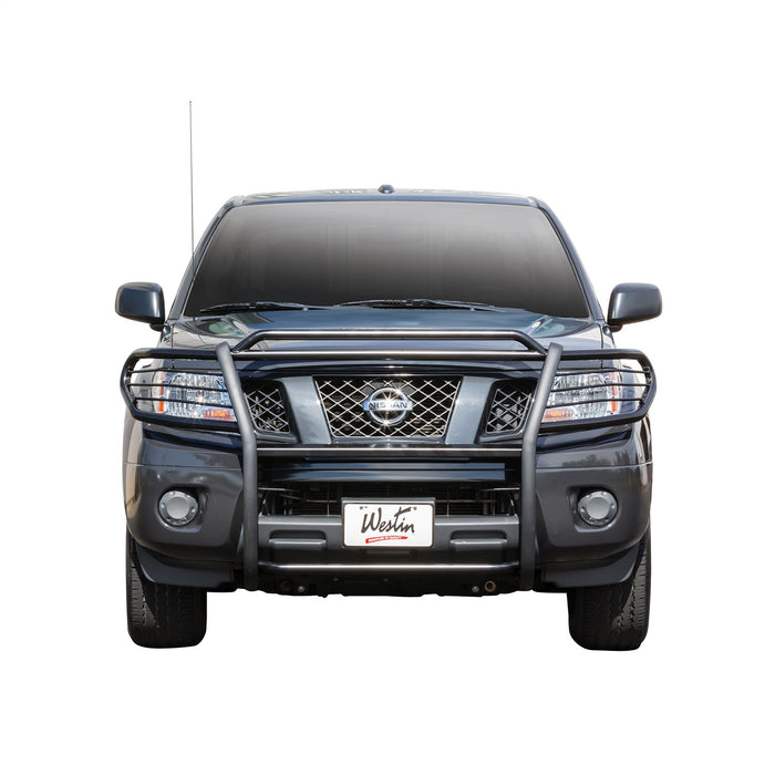 Westin 40-2075 Sportsman Grille Guard; Black; Steel; Double Hood Bar; - Truck Part Superstore