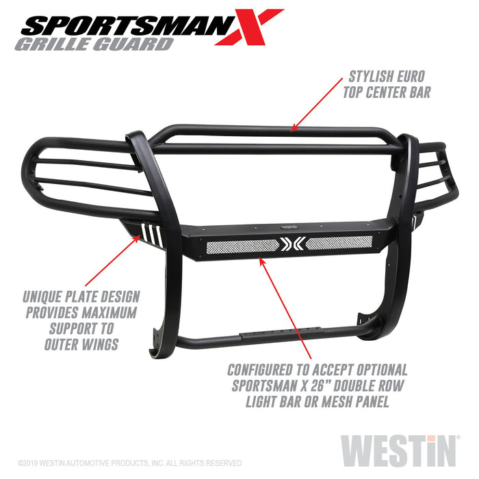 Westin 40-32075 Sportsman X Grille Guard; Textured Black; - Truck Part Superstore