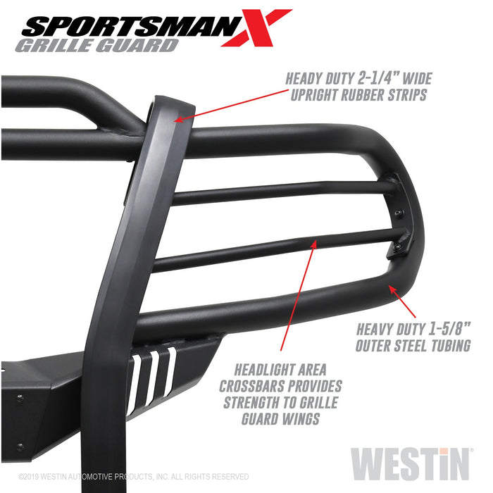Westin 40-32075 Sportsman X Grille Guard; Textured Black; - Truck Part Superstore