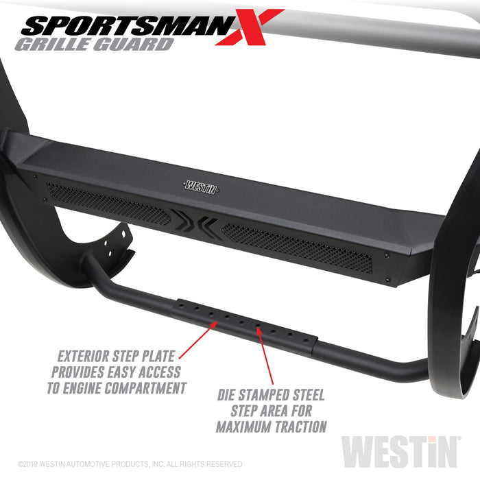 Westin 40-32075 Sportsman X Grille Guard; Textured Black; - Truck Part Superstore