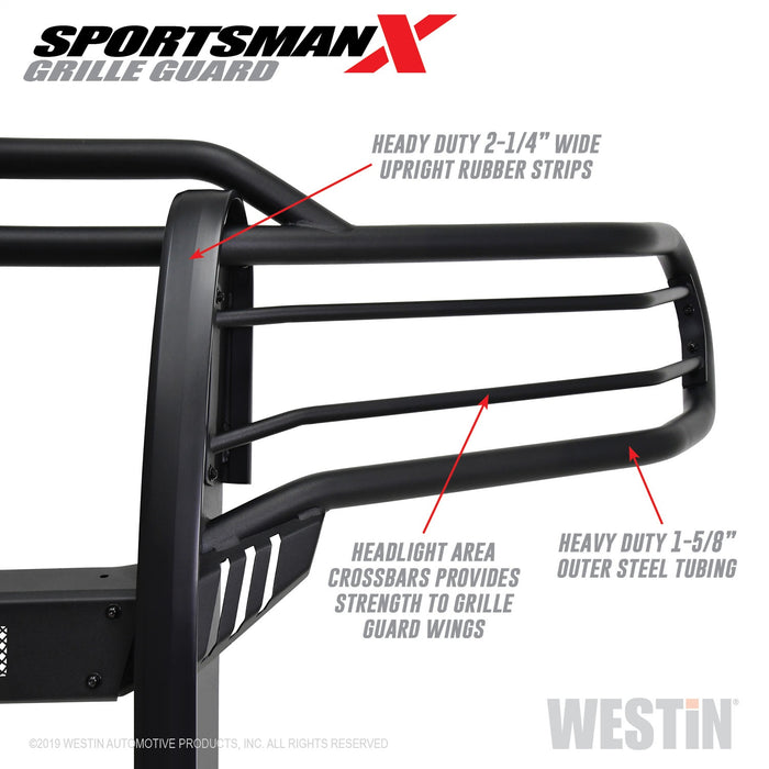 Westin 40-33705 Sportsman X Grille Guard; Textured Black; - Truck Part Superstore
