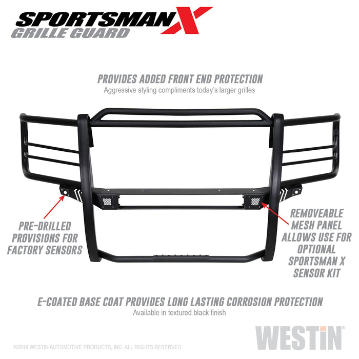 Westin 40-33875 Sportsman X Grille Guard; Textured Black; - Truck Part Superstore