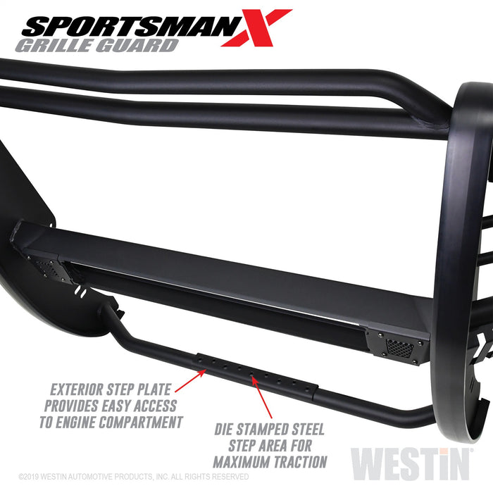 Westin 40-33875 Sportsman X Grille Guard; Textured Black; - Truck Part Superstore