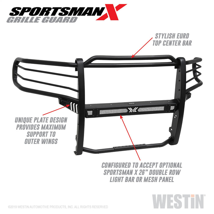 Westin 40-33975 Sportsman X Grille Guard; Textured Black; - Truck Part Superstore