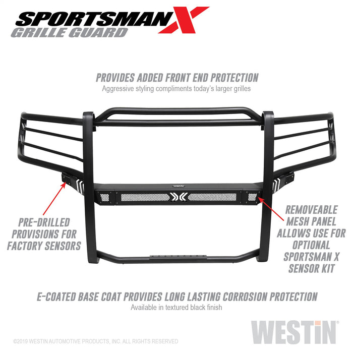 Westin 40-33975 Sportsman X Grille Guard; Textured Black; - Truck Part Superstore