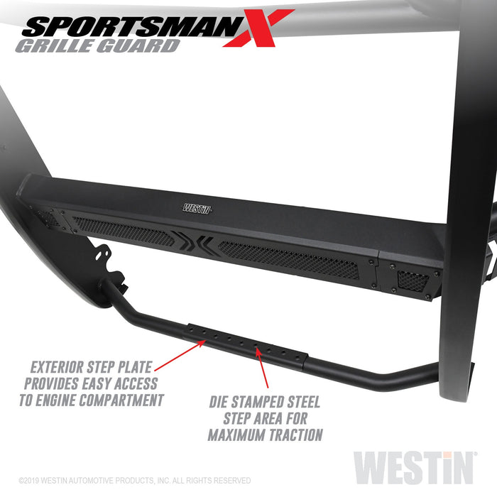 Westin 40-33975 Sportsman X Grille Guard; Textured Black; - Truck Part Superstore
