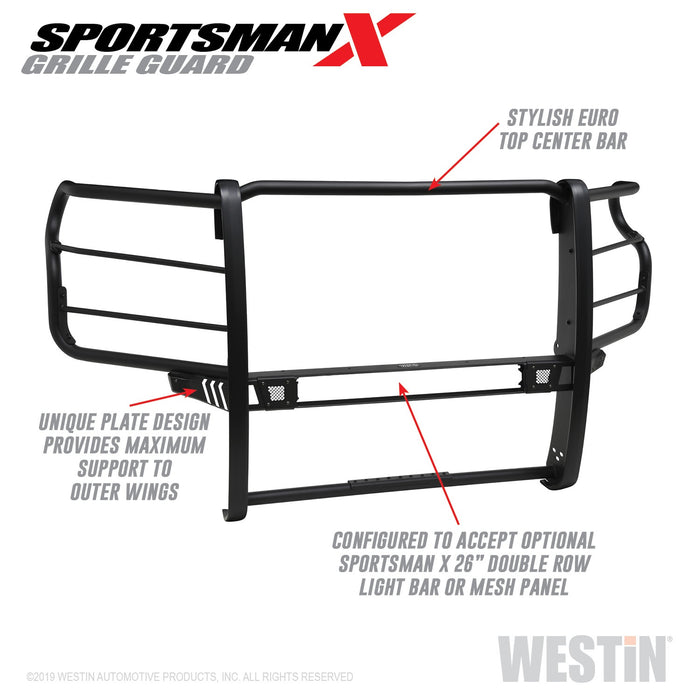 Westin 40-33995 Sportsman X Grille Guard; Textured Black; - Truck Part Superstore