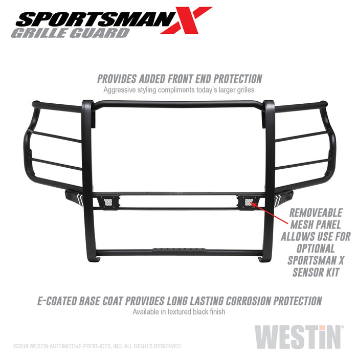 Westin 40-33995 Sportsman X Grille Guard; Textured Black; - Truck Part Superstore