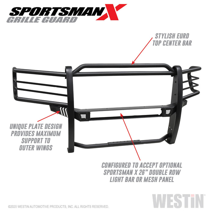 Westin 40-34025 Sportsman X Grille Guard; Textured Black; - Truck Part Superstore