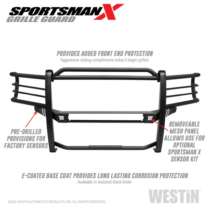 Westin 40-34025 Sportsman X Grille Guard; Textured Black; - Truck Part Superstore