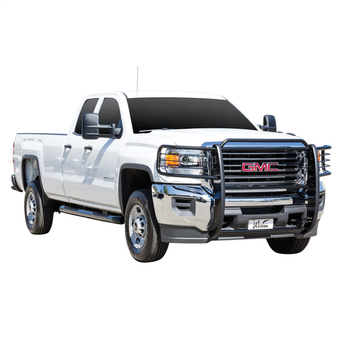 Westin 40-3795 Sportsman Grille Guard; Black; Steel; Double Hood Bar; - Truck Part Superstore