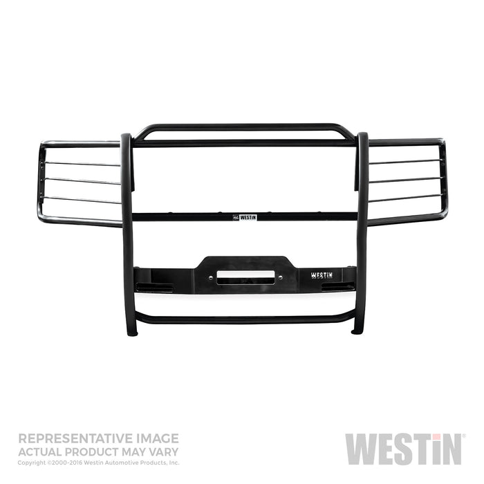 Westin 40-93835 Sportsman Winch Mount Grille Guard; Steel; Black Finish; - Truck Part Superstore