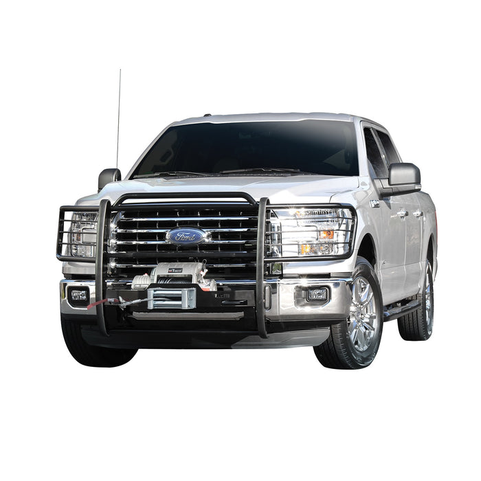 Westin 40-93835 Sportsman Winch Mount Grille Guard; Steel; Black Finish; - Truck Part Superstore