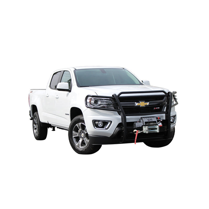 Westin 40-93845 Sportsman Winch Mount Grille Guard; Steel; Black Finish; - Truck Part Superstore