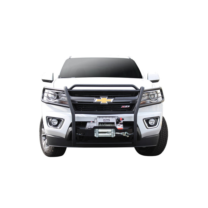Westin 40-93845 Sportsman Winch Mount Grille Guard; Steel; Black Finish; - Truck Part Superstore
