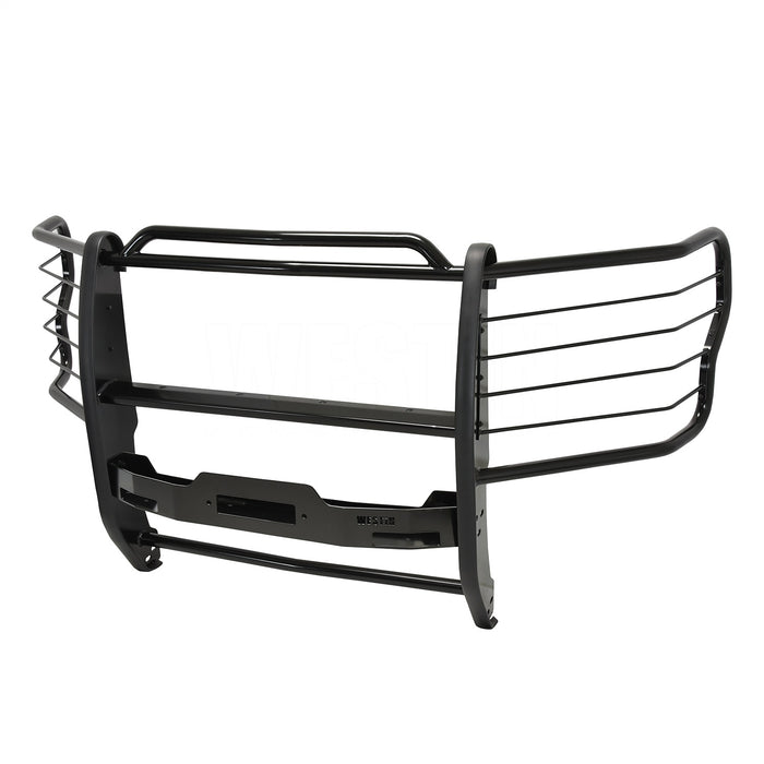 Westin 40-94015 Sportsman Winch Mount Grille Guard; Steel; Black Finish; - Truck Part Superstore