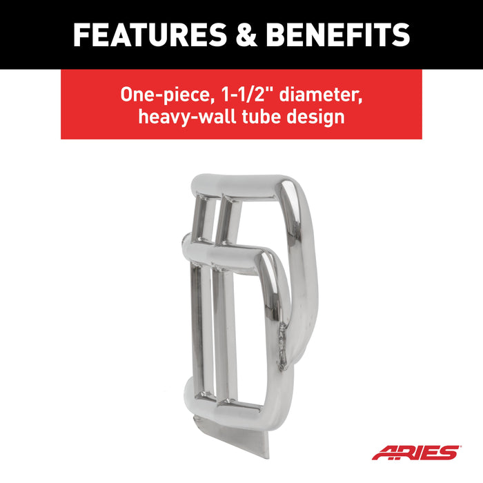 ARIES 4076-2 Polished Stainless Grille Guard, Select Hummer H2 for Select Hummer H2