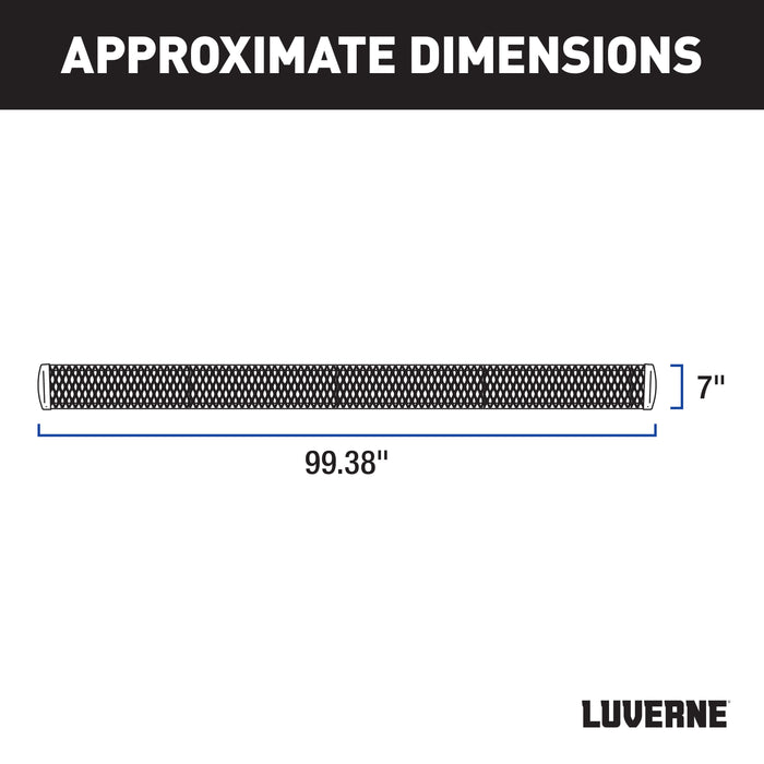 LUVERNE 415098-401733 Grip Step 7" x 98" Aluminum W2W Running Boards, Select Ford F-250, F-350, F-450 - Truck Part Superstore