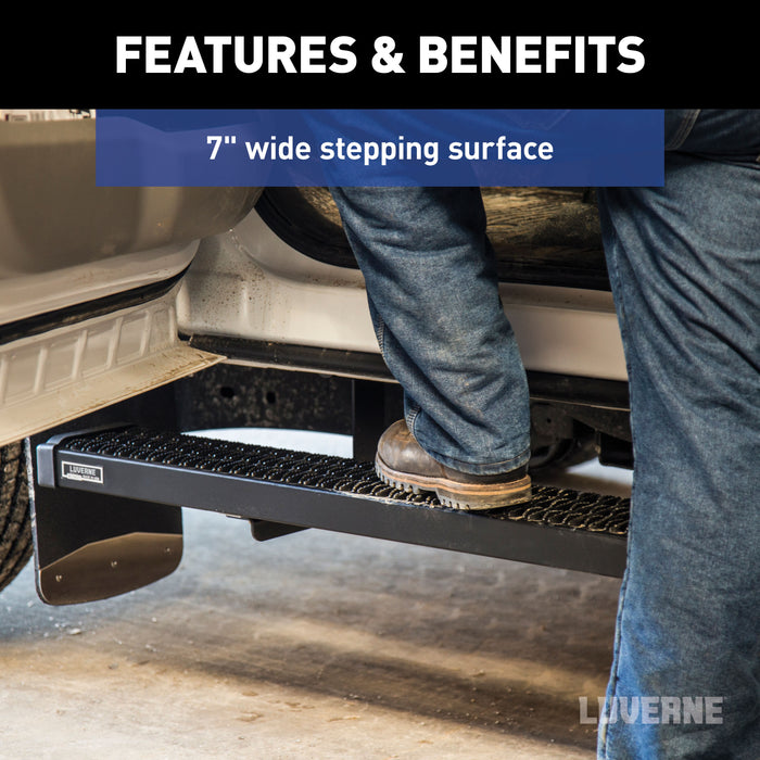 LUVERNE 415114-401733 Grip Step 7" x 114" Aluminum W2W Running Boards, Select Ford F-250, F-350, F-450 - Truck Part Superstore