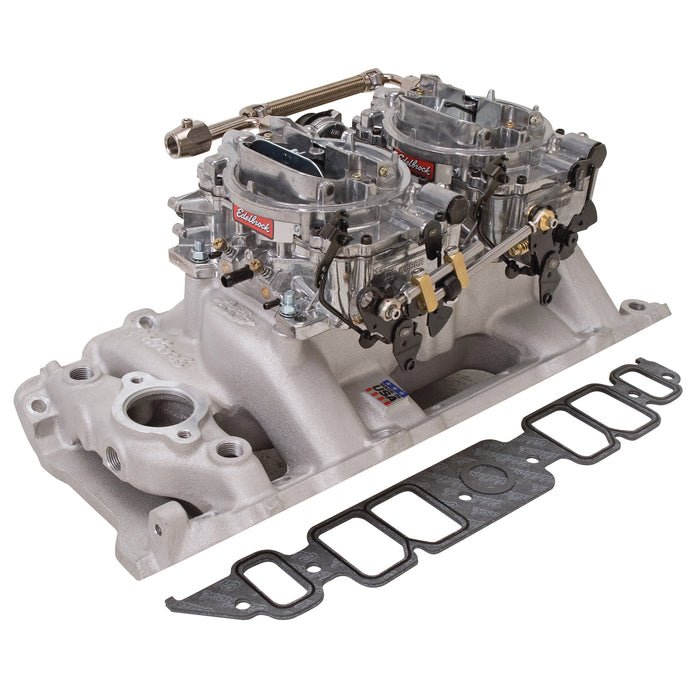 Edelbrock 2066 Engine Intake Manifold / Carburetor Kit - Truck Part Superstore