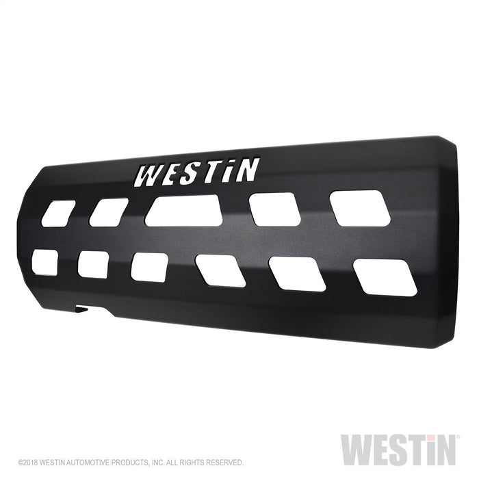 Westin 42-21105 Muffler Skid Plate; Textured Black Finish; - Truck Part Superstore