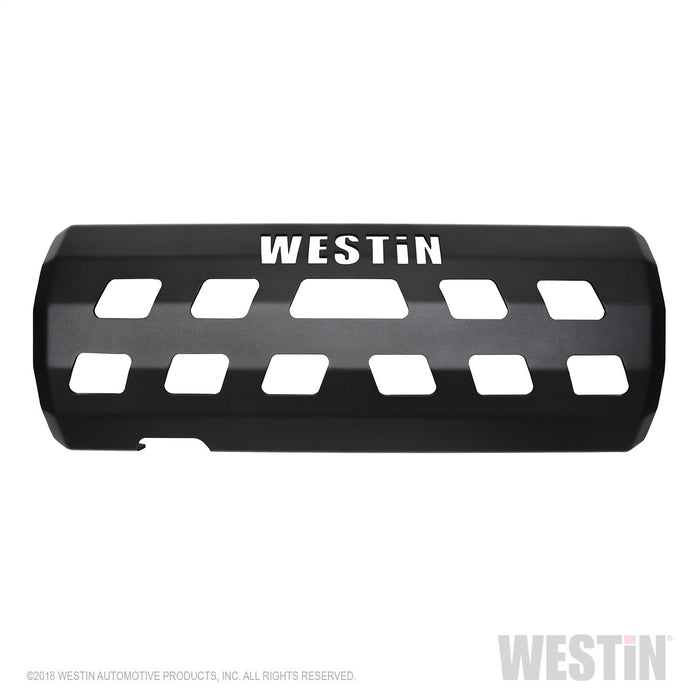 Westin 42-21105 Muffler Skid Plate; Textured Black Finish; - Truck Part Superstore