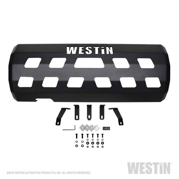 Westin 42-21105 Muffler Skid Plate; Textured Black Finish; - Truck Part Superstore