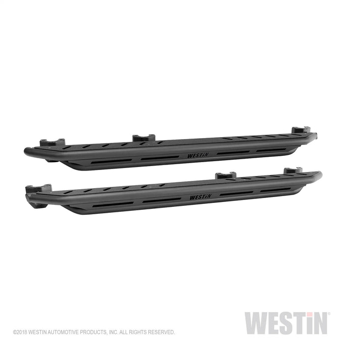 Westin 42-6025 Triple Tube Rock Rail Steps; Textured Black Finish; - Truck Part Superstore