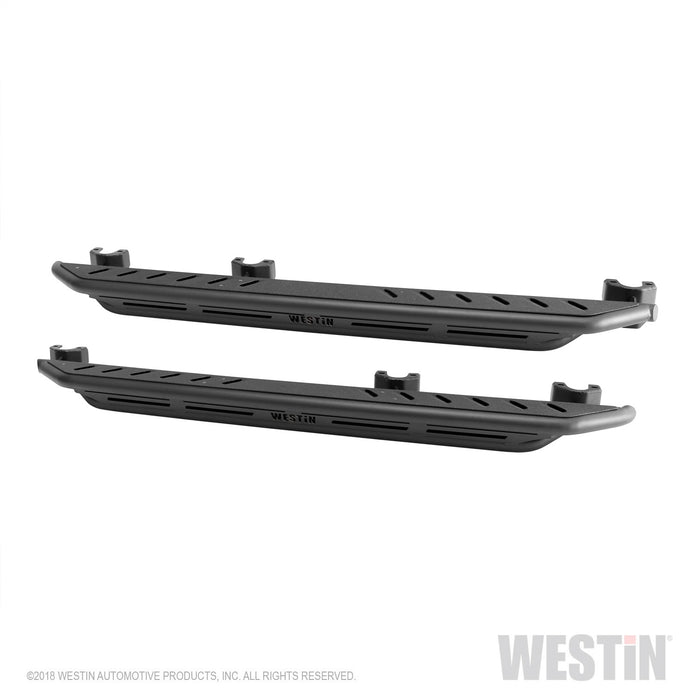 Westin 42-6025 Triple Tube Rock Rail Steps; Textured Black Finish; - Truck Part Superstore