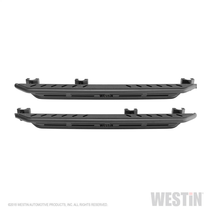 Westin 42-6025 Triple Tube Rock Rail Steps; Textured Black Finish; - Truck Part Superstore