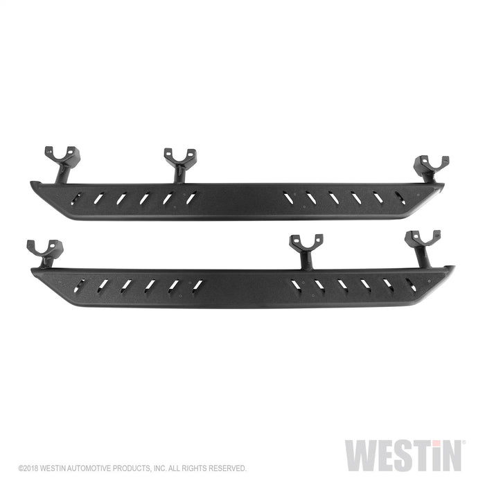 Westin 42-6025 Triple Tube Rock Rail Steps; Textured Black Finish; - Truck Part Superstore