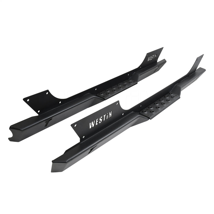 Westin 42-7005 Rock Slider Steps; Black Steel; - Truck Part Superstore