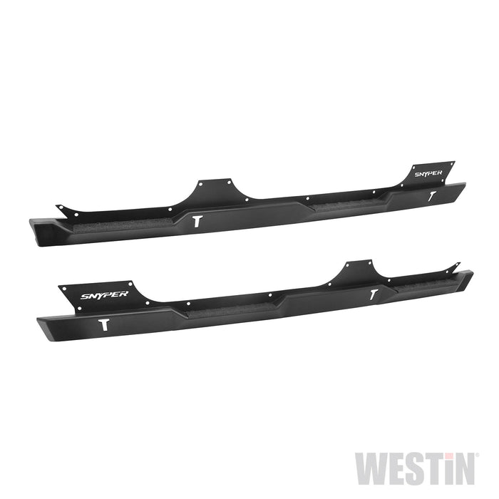Westin 42-7015 Rock Slider Steps; Black Steel; - Truck Part Superstore