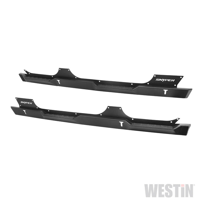 Westin 42-7015 Rock Slider Steps; Black Steel; - Truck Part Superstore