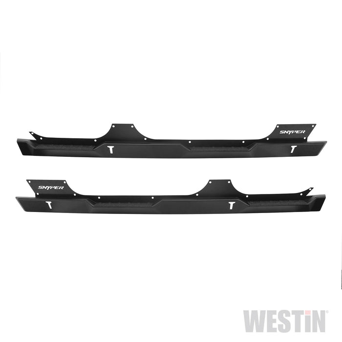 Westin 42-7015 Rock Slider Steps; Black Steel; - Truck Part Superstore