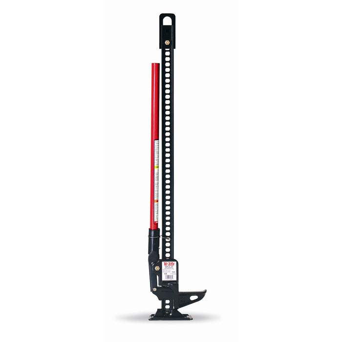 Hi-lift Jack HL-484 48 in Cast & Steel Model, 7000 lb. Capacity. Black Jack with a Red Handle. - Truck Part Superstore
