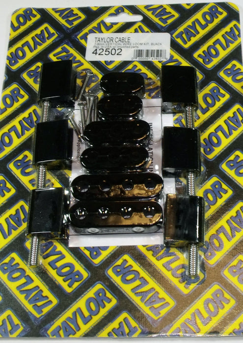 Taylor Cable 42502 V8 Vertical Wire Loom Kit - Truck Part Superstore