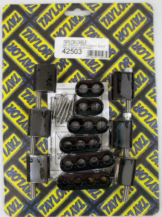 Taylor Cable 42503 V8 Vertical Wire Loom Kit - Truck Part Superstore