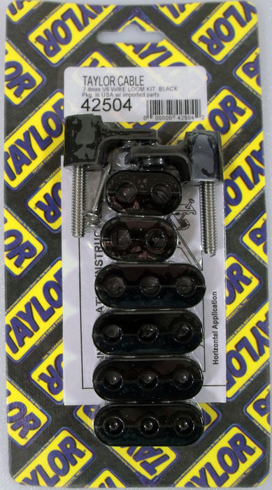 Taylor Cable 42504 V6 Horizontal Wire Loom Kit - Truck Part Superstore