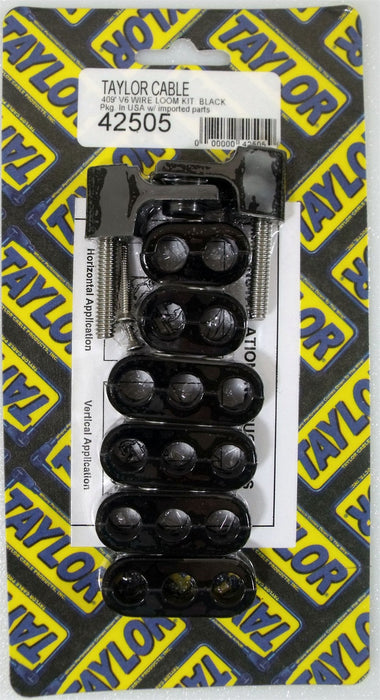 Taylor Cable 42505 V6 Horizontal Wire Loom Kit - Truck Part Superstore