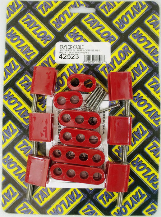 Taylor Cable 42523 V8 Vertical Wire Loom Kit - Truck Part Superstore