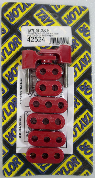 Taylor Cable 42524 V6 Horizontal Wire Loom Kit - Truck Part Superstore